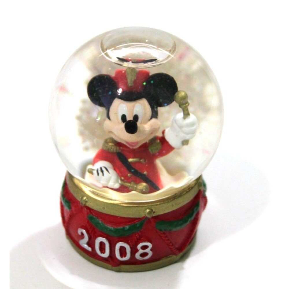 Disney Mickey Mouse Santa Snow Globe 2008 JC Penny Vintage Christmas Holiday 2"